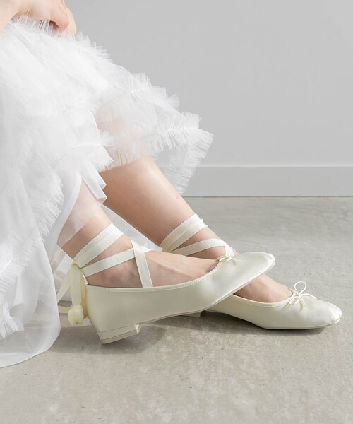 RANDA（ランダ）の「2WAY チューリップレースアップバレエシューズ（その他・レディース・その他）」の3枚目の写真