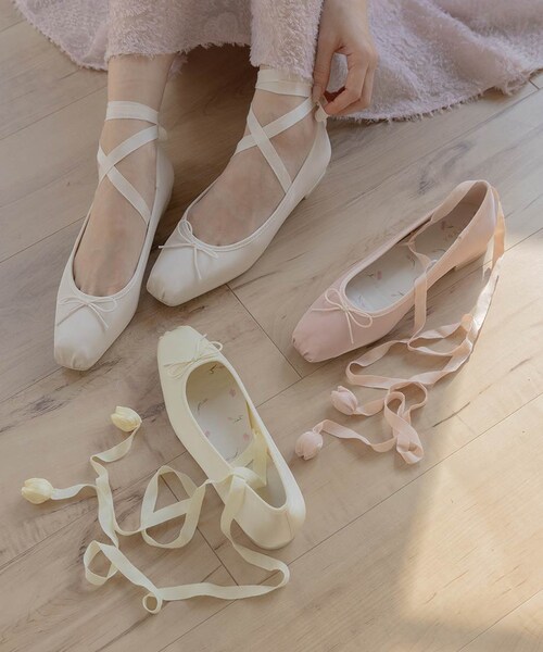 RANDA（ランダ）の「2WAY チューリップレースアップバレエシューズ（その他・レディース・その他）」の4枚目の写真