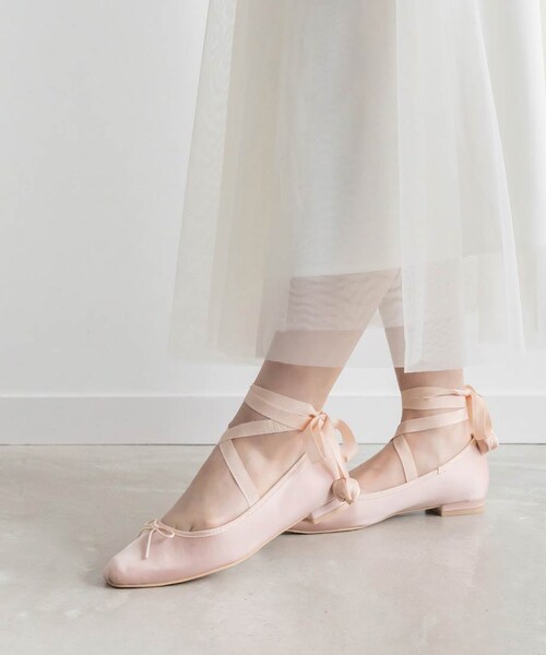 RANDA（ランダ）の「2WAY チューリップレースアップバレエシューズ（その他・レディース・その他）」の2枚目の写真
