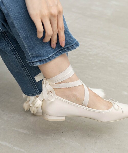 RANDA（ランダ）の「2WAY チューリップレースアップバレエシューズ（その他・レディース・その他）」の12枚目の写真