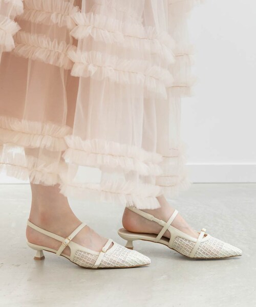 RANDA（ランダ）の「シアーチェックバックストラップパンプス（その他・レディース・その他）」の9枚目の写真