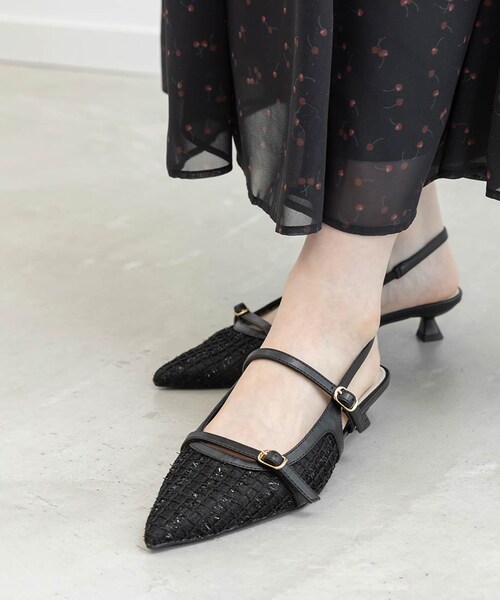 RANDA（ランダ）の「シアーチェックバックストラップパンプス（その他・レディース・その他）」の12枚目の写真