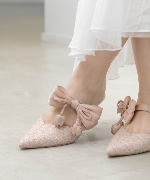 RANDA（ランダ）の「2WAY チューリップリボンミュールパンプス（その他・レディース・その他）」の2枚目の写真