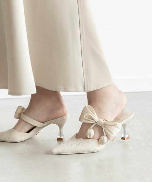RANDA（ランダ）の「2WAY チューリップリボンミュールパンプス（その他・レディース・その他）」の3枚目の写真