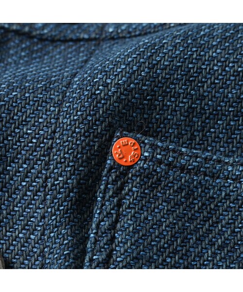 45R（フォーティファイブアール）の「藍職人 ゴザデニムのGオール（ジャケット/アウター・レディース・78-藍・05-XL）」の9枚目の写真