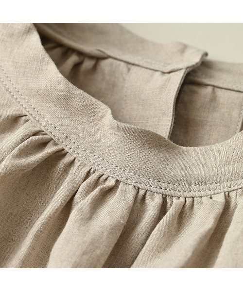 45R（フォーティファイブアール）の「60リネン刺繍のパフドレス（ワンピース/ドレス・レディース・01-ナチュラル・00-フリー）」の12枚目の写真