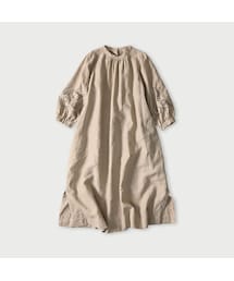 45R | 60リネン刺繍のパフドレス