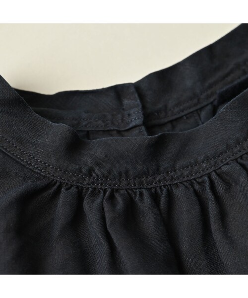 45R（フォーティファイブアール）の「60リネン刺繍のパフドレス（インディゴ）（ワンピース/ドレス・レディース・74-インディゴ・00-フリー）」の14枚目の写真