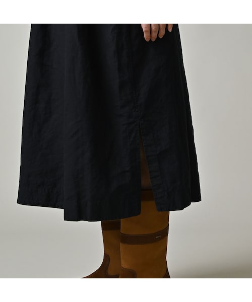 45R（フォーティファイブアール）の「60リネン刺繍のパフドレス（インディゴ）（ワンピース/ドレス・レディース・74-インディゴ・00-フリー）」の11枚目の写真