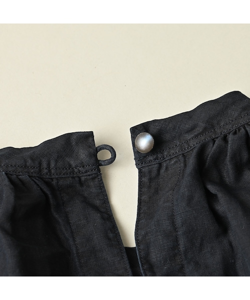 45R（フォーティファイブアール）の「60リネン刺繍のパフドレス（インディゴ）（ワンピース/ドレス・レディース・74-インディゴ・00-フリー）」の17枚目の写真