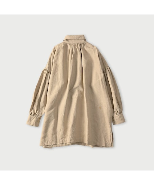 45R（フォーティファイブアール）の「60リネンのスモックシャツ（その他・レディース・01-ナチュラル/02-シロ・00-フリー）」の3枚目の写真