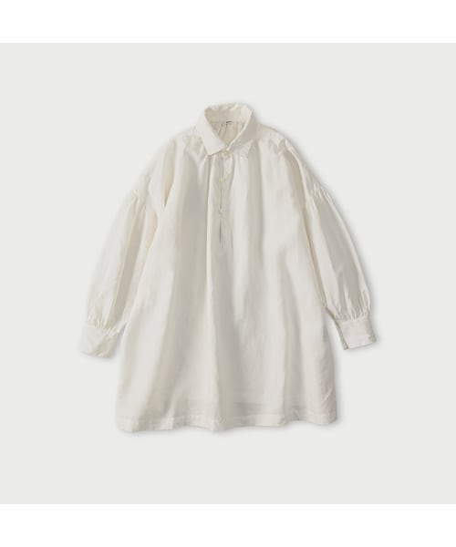 45R（フォーティファイブアール）の「60リネンのスモックシャツ（その他・レディース・01-ナチュラル/02-シロ・00-フリー）」の2枚目の写真