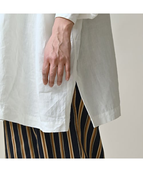 45R（フォーティファイブアール）の「60リネンのスモックシャツ（その他・レディース・01-ナチュラル/02-シロ・00-フリー）」の10枚目の写真