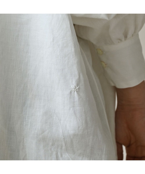 45R（フォーティファイブアール）の「60リネンのスモックシャツ（その他・レディース・01-ナチュラル/02-シロ・00-フリー）」の12枚目の写真