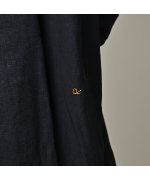 45R(フォーティファイブアール)の「60リネンのスモックシャツ(インディゴ)(その他・レディース・74-インディゴ・00-フリー)」の11枚目の写真