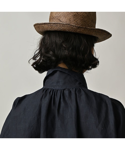45R(フォーティファイブアール)の「60リネンのスモックシャツ(インディゴ)(その他・レディース・74-インディゴ・00-フリー)」の10枚目の写真
