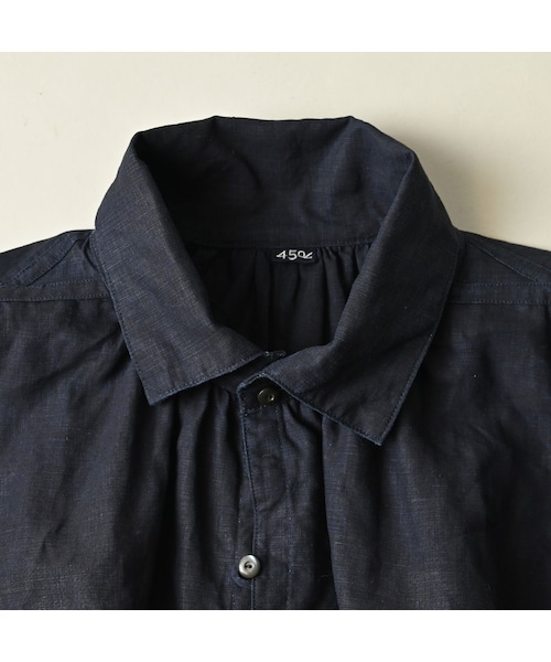 45R(フォーティファイブアール)の「60リネンのスモックシャツ(インディゴ)(その他・レディース・74-インディゴ・00-フリー)」の12枚目の写真