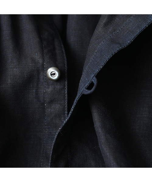 45R(フォーティファイブアール)の「60リネンのスモックシャツ(インディゴ)(その他・レディース・74-インディゴ・00-フリー)」の15枚目の写真