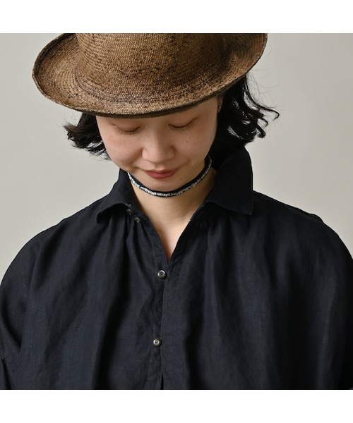 45R(フォーティファイブアール)の「60リネンのスモックシャツ(インディゴ)(その他・レディース・74-インディゴ・00-フリー)」の7枚目の写真