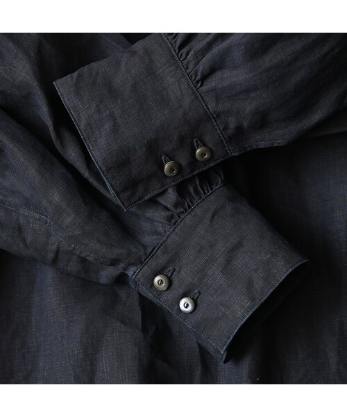 45R(フォーティファイブアール)の「60リネンのスモックシャツ(インディゴ)(その他・レディース・74-インディゴ・00-フリー)」の16枚目の写真