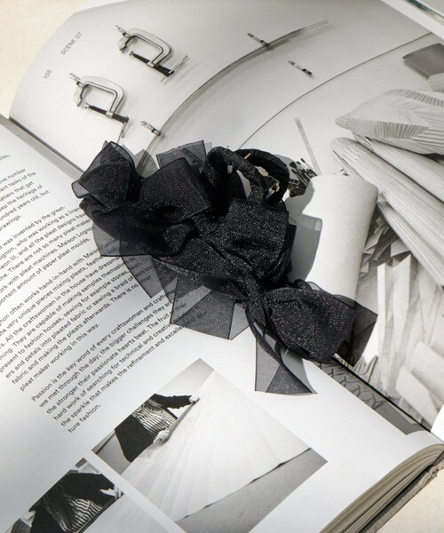 Lattice（Lattice）の「シアーリボンクリップ（バレッタ/ヘアクリップ・レディース・グレー/アイボリー/ブラック・FREE）」の3枚目の写真