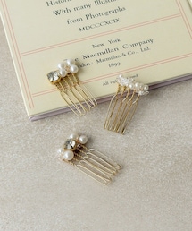 3coins | パールビジューコーム3個セット(その他ヘアアクセサリー)