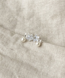 3coins | キラキラスターパール樹脂イヤリング／KIDS(イヤリング)