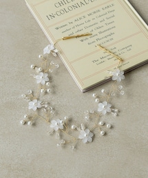 3coins | ホワイトフラワーパールヘッドドレス(その他ヘアアクセサリー)