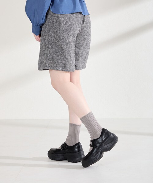 ORiental TRaffic（オリエンタルトラフィック）の「【WEB先行予約/2月中旬発売予定】スニーカーソールメリージェーンシューズ/61115（その他・レディース・ベージュ/ブラック/シルバー・S/M/L/LL）」の7枚目の写真