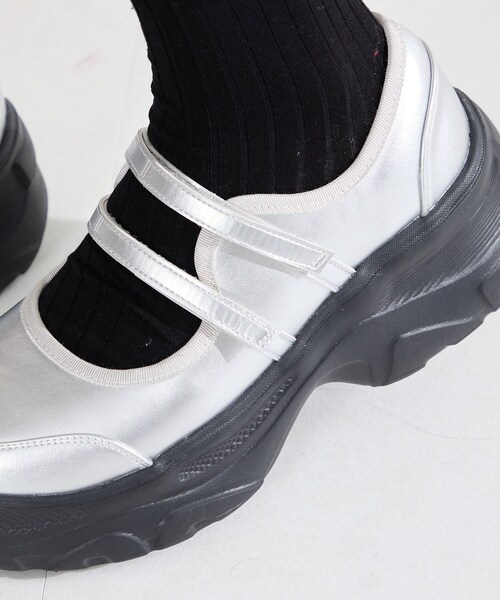 ORiental TRaffic（オリエンタルトラフィック）の「【WEB先行予約/2月中旬発売予定】スニーカーソールメリージェーンシューズ/61115（その他・レディース・ベージュ/ブラック/シルバー・S/M/L/LL）」の17枚目の写真