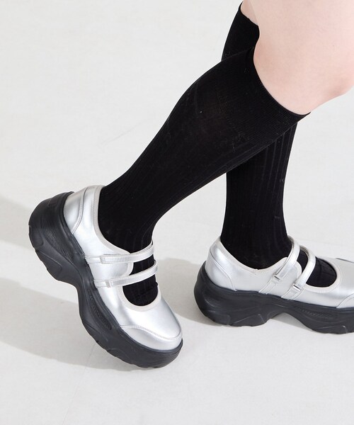 ORiental TRaffic（オリエンタルトラフィック）の「【WEB先行予約/2月中旬発売予定】スニーカーソールメリージェーンシューズ/61115（その他・レディース・ベージュ/ブラック/シルバー・S/M/L/LL）」の16枚目の写真