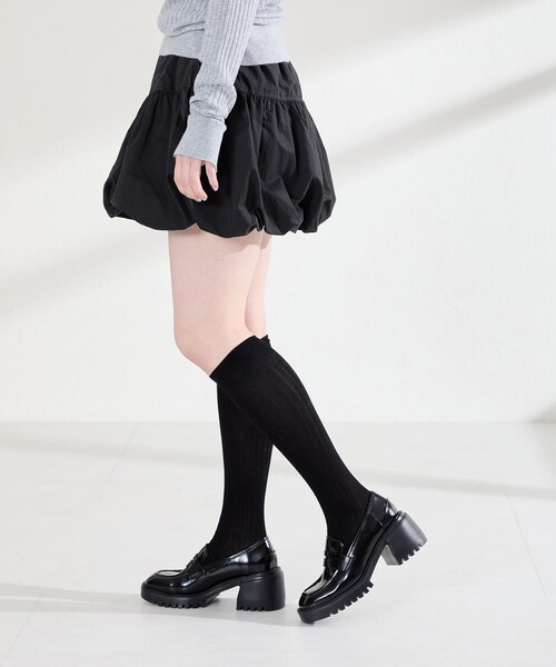 ORiental TRaffic（オリエンタルトラフィック）の「【WEB先行予約/2月中旬発売予定】厚底ヒールローファー/61106（その他・レディース・ブラック/ブラウン/シルバー・35/22.5cm/36/23.0cm/37/23.5cm/38/24.0cm/39/24.5cm/40/25.0cm）」の5枚目の写真