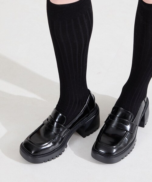 ORiental TRaffic（オリエンタルトラフィック）の「【WEB先行予約/2月中旬発売予定】厚底ヒールローファー/61106（その他・レディース・ブラック/ブラウン/シルバー・35/22.5cm/36/23.0cm/37/23.5cm/38/24.0cm/39/24.5cm/40/25.0cm）」の9枚目の写真