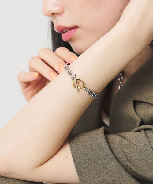 BEAUTY&YOUTH UNITED ARROWS(ビューティーアンドユースユナイテッドアローズ)の「<by Preek>ミックス チェーン ブレスレット(その他・その他1(91)・FREE)」の4枚目の写真