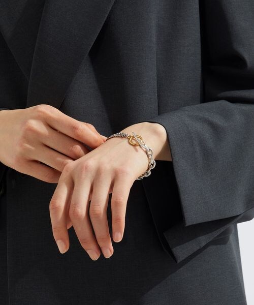 BEAUTY&YOUTH UNITED ARROWS(ビューティーアンドユースユナイテッドアローズ)の「<by Preek>ミックス チェーン ブレスレット(その他・その他1(91)・FREE)」の2枚目の写真