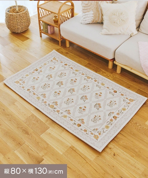 salut!（サリュ!）の「レトロアンティークラグ：100×150cm／浪漫