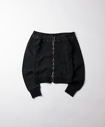 WHO'S WHO gallery | フロントジップスタッズオフショル(Tシャツ/カットソー)