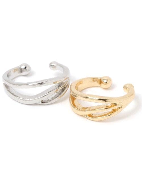 LAKOLE（ラコレ）の「ニュアンスデザインイヤーカフ[一部店舗限定アイテム]（その他・シルバー(01)/ゴールド(02)・F）」の4枚目の写真