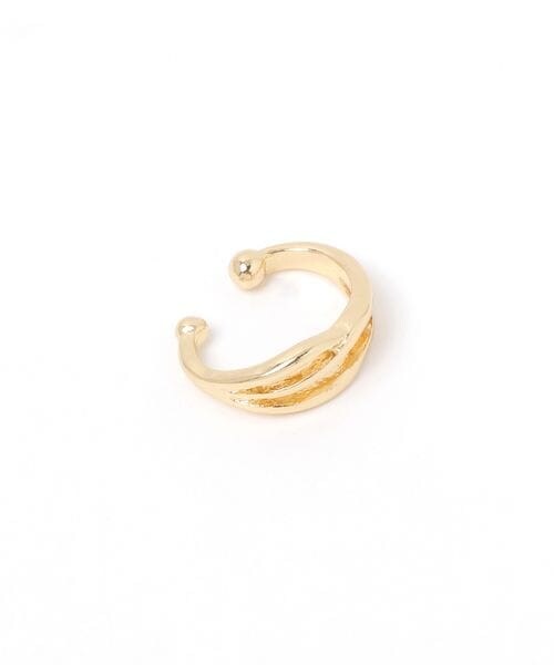 LAKOLE（ラコレ）の「ニュアンスデザインイヤーカフ[一部店舗限定アイテム]（その他・シルバー(01)/ゴールド(02)・F）」の2枚目の写真