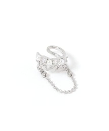 LAKOLE | コネクトチェーンパールイヤーカフ