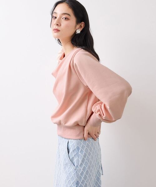 VIS（ビス）の「ドレープスウェットプルオーバー（その他・チャコール(06)(20)/ライトグレー(08)(22)/ピンク(63)(33)/ベージュ(27)(57)/ネイビー(40)(80)・F）」の12枚目の写真