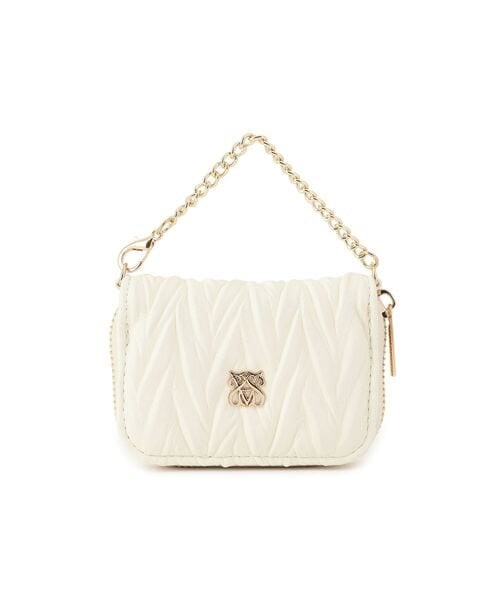 VIS(ビス)の「プリーツ加工ポーチチャーム(その他・キナリ(16)(06)/サックス(48)(88)・F)」の6枚目の写真