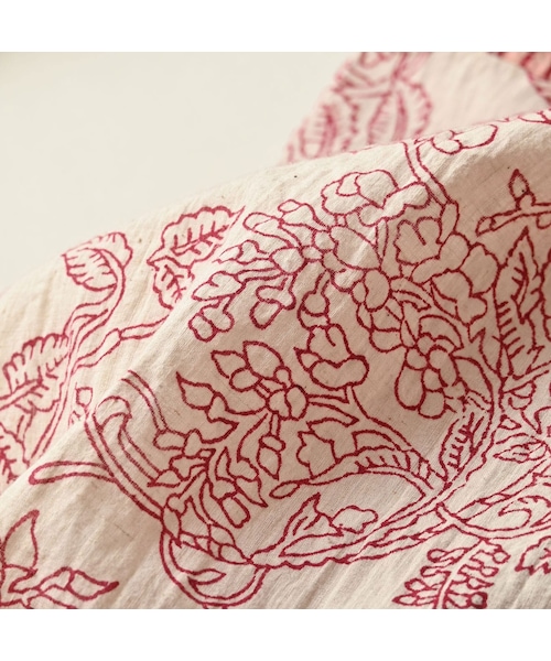 45R（フォーティファイブアール）の「インドカディブロックプリントの908パッチワークグランパプルシャツ（その他・レディース・53-アカ/75-ネイビー・02-S/03-M）」の22枚目の写真