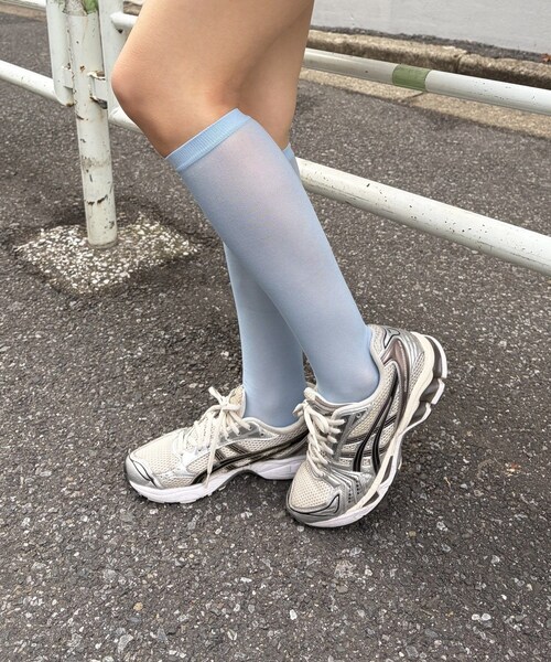 Lattice（Lattice）の「シアーソックス（ファッション雑貨・レディース・グリーン/ブルー/ピンク・FREE）」の2枚目の写真