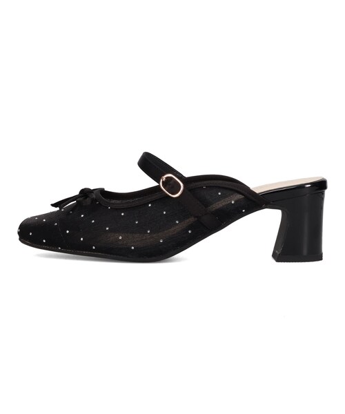 ORiental TRaffic（オリエンタルトラフィック）の「ラインストーン×リボンシアーパンプス/61119（その他・レディース・ブラック/グレー・S/M/L/LL）」の5枚目の写真