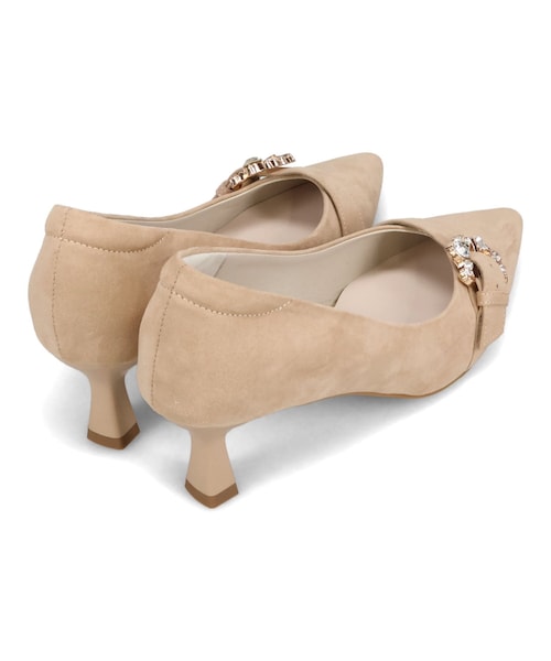 ORiental TRaffic(オリエンタルトラフィック)の「ビジューバックルヒールパンプス/61104(その他・レディース・ベージュ/ブラック/ピンク・34/22.0cm/35/22.5cm/36/23.0cm/37/23.5cm/38/24.0cm/39/24.5cm/40/25.0cm/41/25.5cm/42/26.0cm)」の4枚目の写真