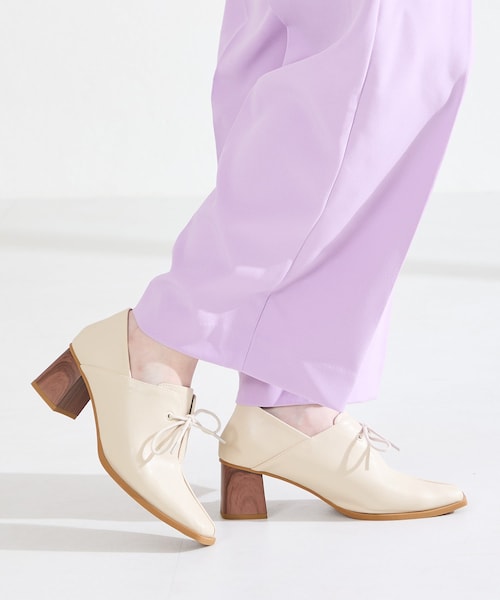 ORiental TRaffic（オリエンタルトラフィック）の「ウッドヒールパンプス/61102（その他・レディース・ベージュ/ブラック/ブラウン・S/M/L/LL）」の3枚目の写真