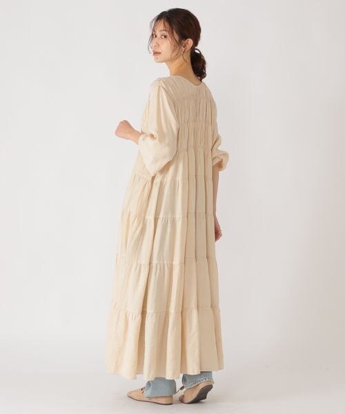 studio CLIP（スタディオクリップ）の「ダブルフロントティアードワンピース（ワンピース/ドレス・ライトベージュ56/ネイビー88/ライラック92・F）」の16枚目の写真