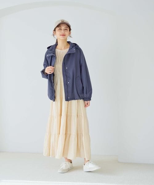 studio CLIP（スタディオクリップ）の「ダブルフロントティアードワンピース（ワンピース/ドレス・ライトベージュ56/ネイビー88/ライラック92・F）」の12枚目の写真