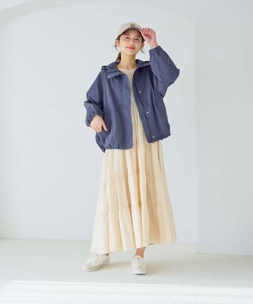 studio CLIP（スタディオクリップ）の「ダブルフロントティアードワンピース（ワンピース/ドレス・ライトベージュ56/ネイビー88/ライラック92・F）」の11枚目の写真